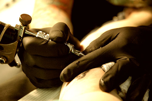 tatuaggio è sofferenza